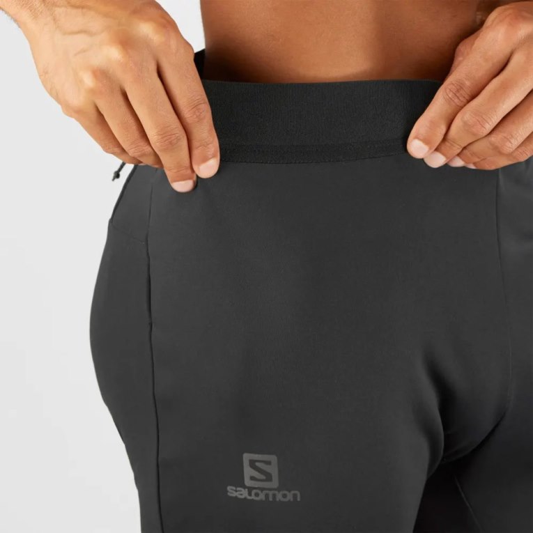 Salomon Gore Tex Infinium Windstopper Men's Running Tights Black | CA 23N97